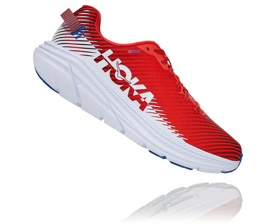 Hoka One One Tenisky Panske Červené/Biele - Rincon 2 - 64308-WAKB